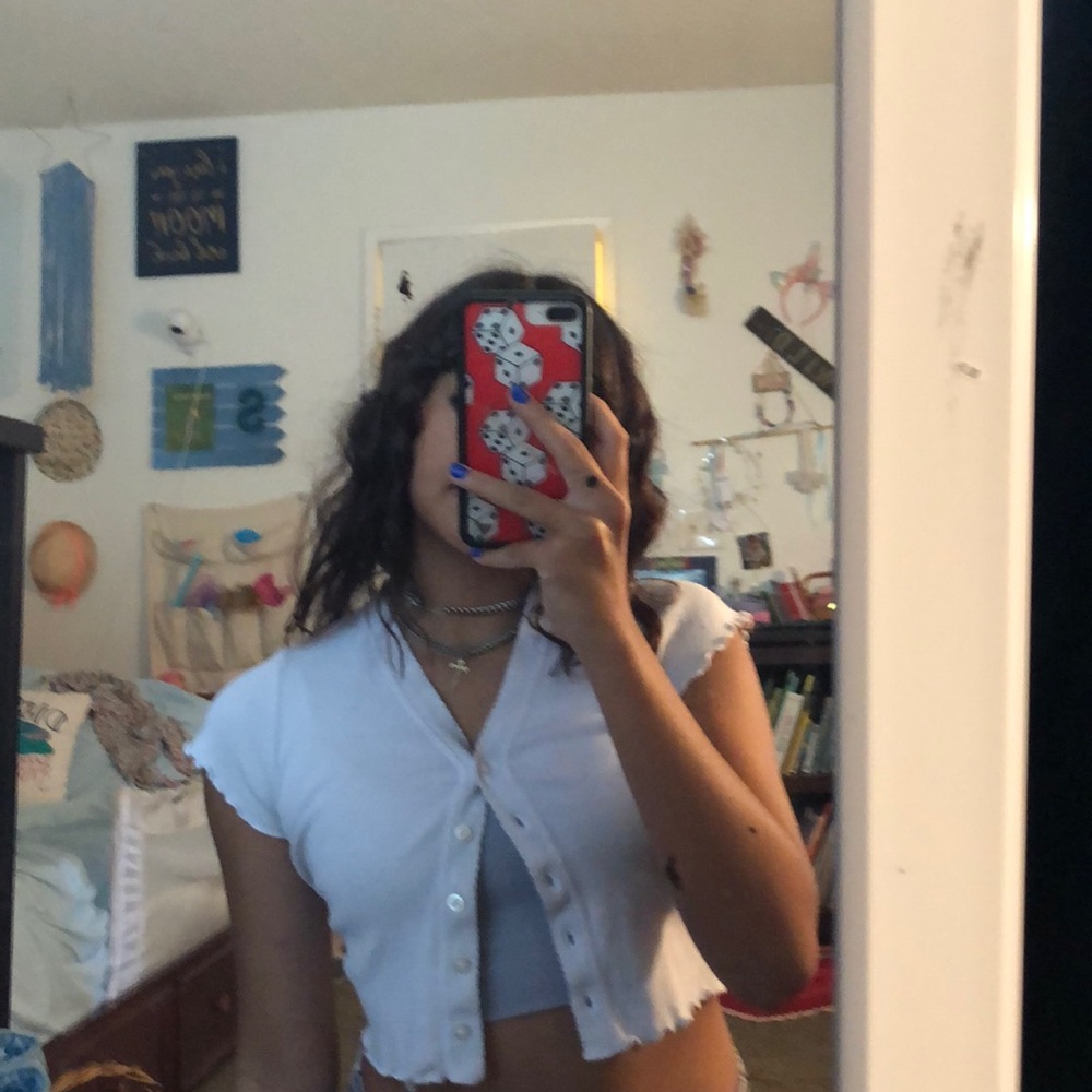 White Brandy Button Up - Picture 3 of 4